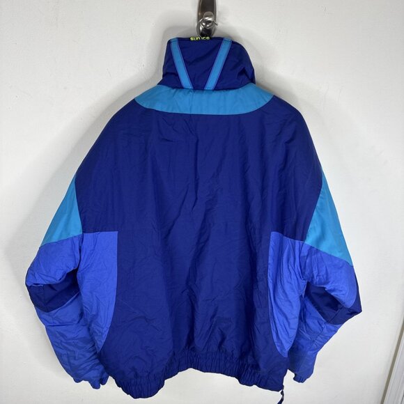 Vintage 80s Sun Ice Supreme II Blue Ski Anorak Pullover Jacket L Retro Canada - Picture 3 of 8